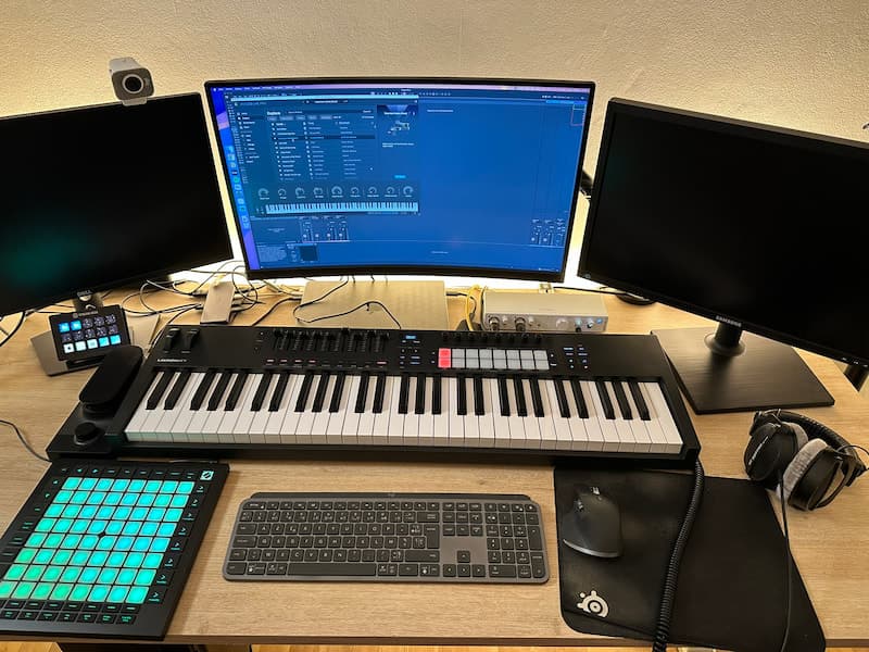 Dans mon home studio