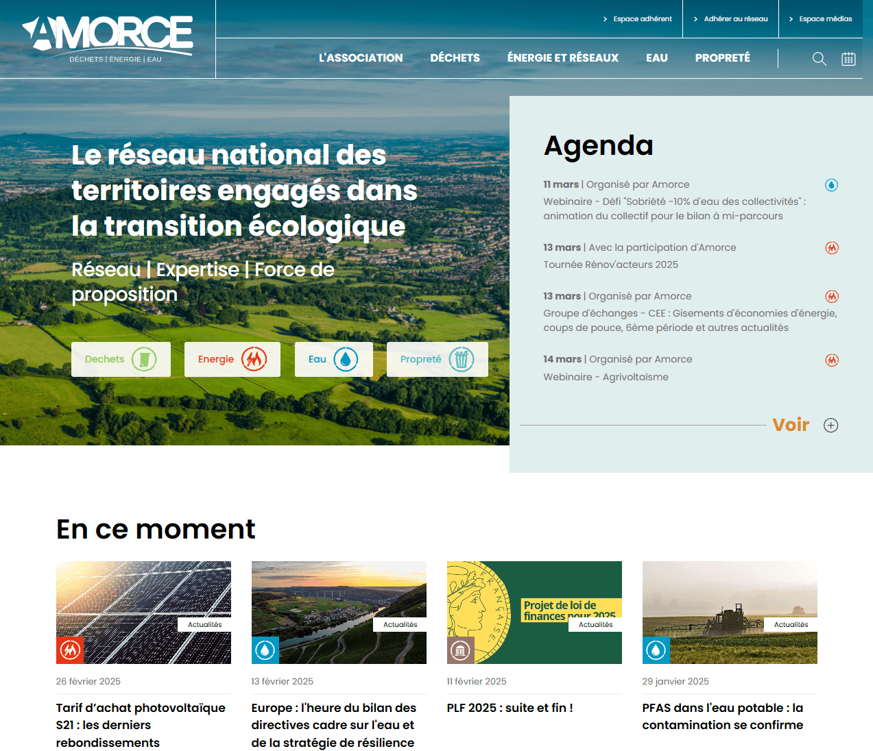 Refonte du site et CRM - AMORCE